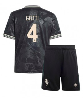Günstige Juventus Federico Gatti #4 3rd trikot Kinder 2025-26 Kurzarm (+ Kurze Hosen)